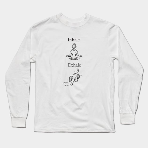 inhale exhale Long Sleeve T-Shirt by Ticus7